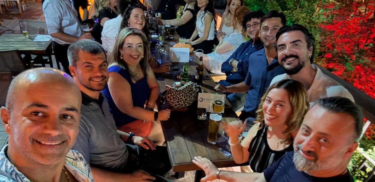 Group shot of attendees at the Ankara Summer Night event.